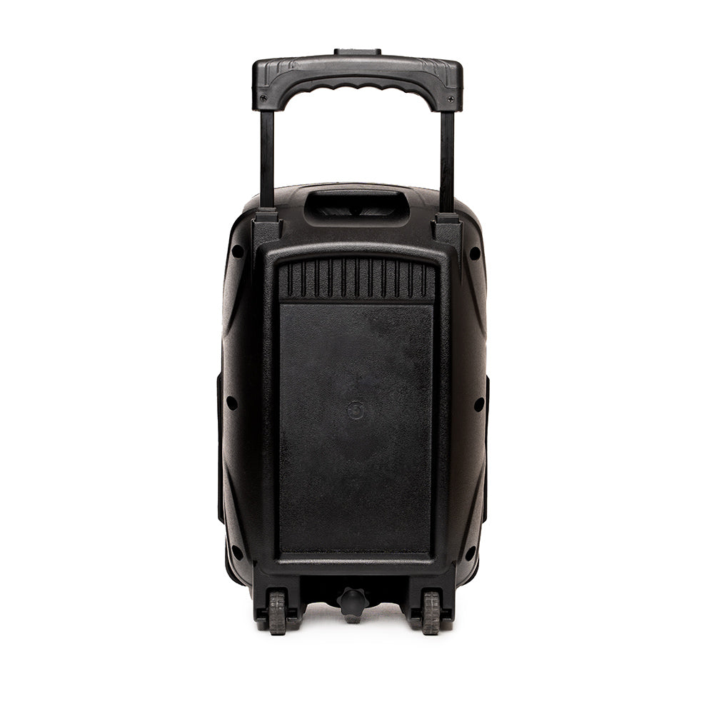 BOXA SPACER portabila bluetooth COUGAR, tip troler, RMS: 35W, 8" woofer, acumulator 3.7V,1800 mAh, input : AUX audio, radio FM, guitar, USB/microSD, remote control, wireless microphone, black, "SPB-H8-BT" 43501597