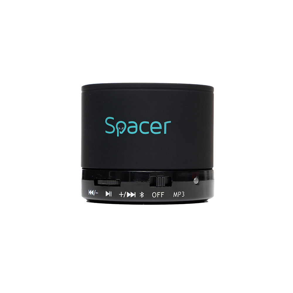BOXA SPACER portabila bluetooth TOPPER, RMS: 3W, control volum, acumulator 520mAh, timp de functionare pana la 5 ore, distanta de functionare pana la 10m, incarcare USB, BLACK, "SPB-TOPPER-BLK"