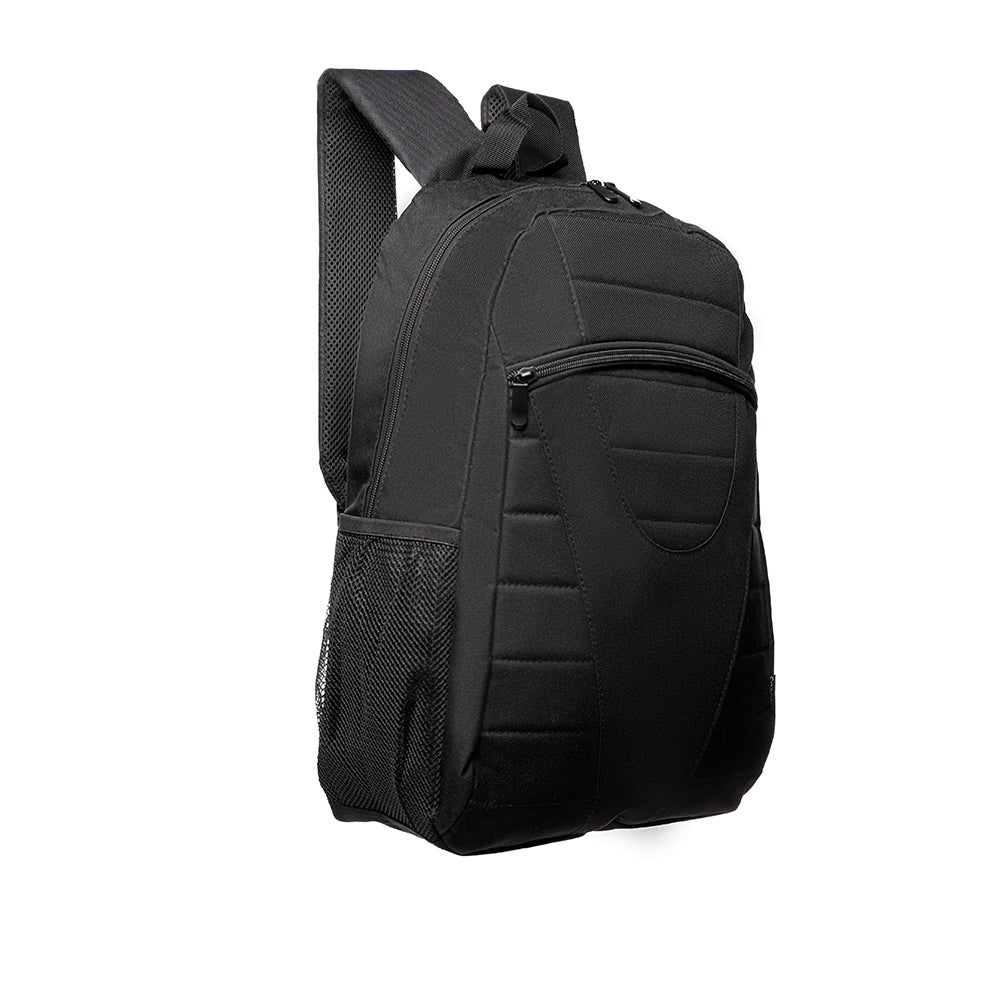RUCSAC SPACER, pt. notebook de max. 15.6", 1 compartiment, buzunar frontal, buzunar lateral x 2, waterproof, nylon, negru, "Buddy", "SPB18906" (EAN:5949046601084; "ACC-SPC0205001" - 623019)