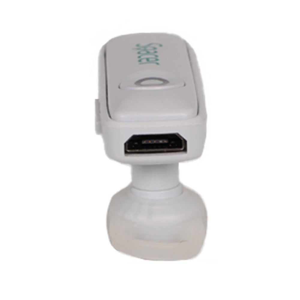 CASCA Spacer wireless, pt. smartphone, monocasca, microfon pe casca, alb, "SPBH-HF-01-WH"