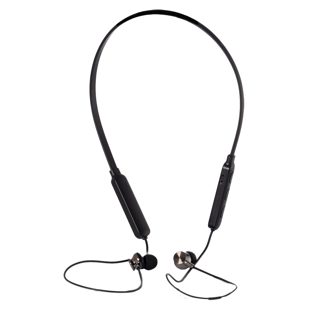 CASTI Spacer, wireless, intraauriculare cu fir de legatura si prindere magnetica, pt smartphone, microfon pe fir, conectare prin Bluetooth 5.0, negru, "SPBH-SPORTY"