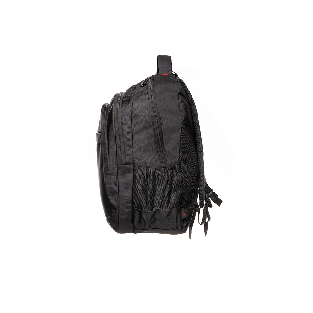 RUCSAC SPACER CHICAGO BLACK, pt. notebook de max. 17", 3 compartimente, buzunar frontal, buzunar lateral x 2,2 manere, waterproof, poliester, negru, "Chicago", "SPBP-CHICAGO-BK"