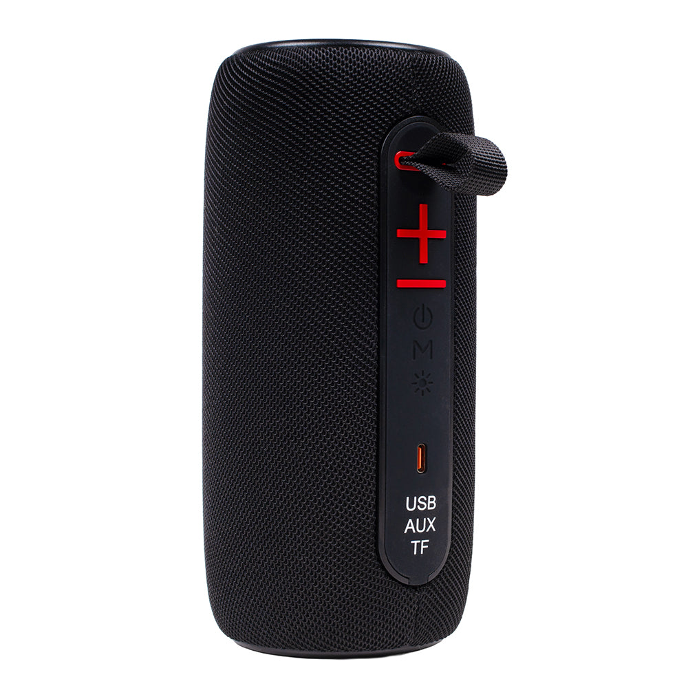 BOXA SPACER portabila bluetooth, ROCKER-BK, RMS: 10W (5W x 2), RGB, acumulator 1800mAh, timp de functionare pana la 5 ore, pana la 10m, AUX, FM radio, microSD, USB, incarcare USB Type-C, BLACK, "SPBS-ROCKER-BK"