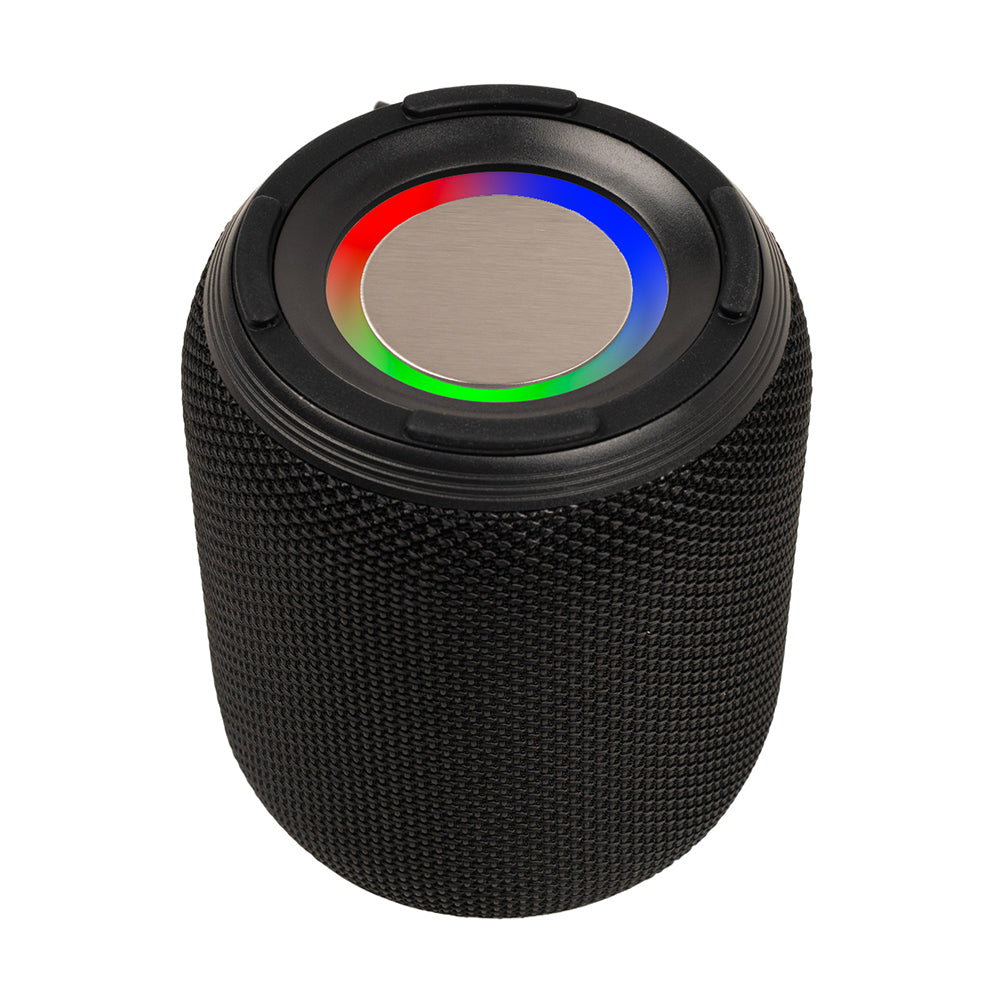 BOXA SPACER portabila bluetooth, YOUPI-BK, RMS: 6W, RGB, acumulator 1800mAh, timp de functionare pana la 5 ore, pana la 10m, AUX, FM radio, microSD, incarcare USB Type-C, IPX5, BLACK, "SPBS-YOUPI-BK"