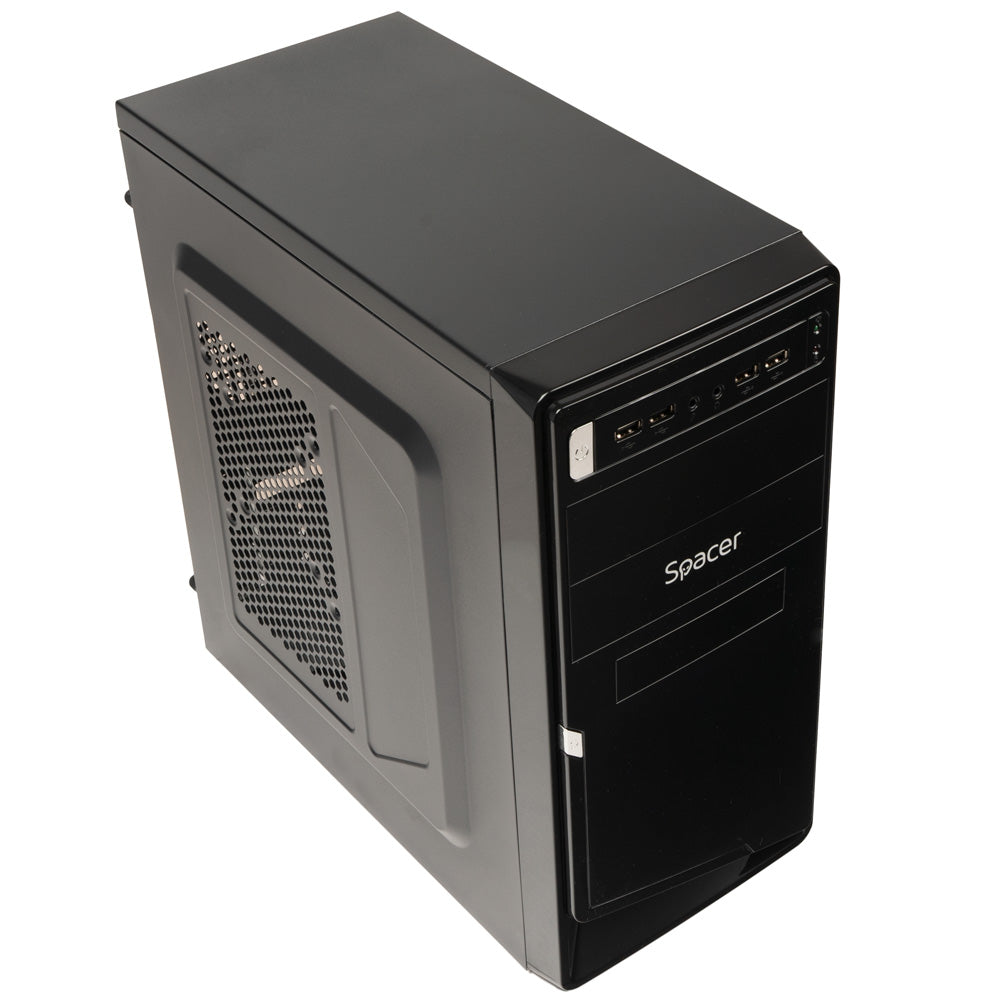 CARCASA SPACER, Mini Tower, mATX, "MOON", 450 (230W for 450 Desktop PC), USB 2.0 x 4, Jack 3.5mm x 2, "SPC-MOON"