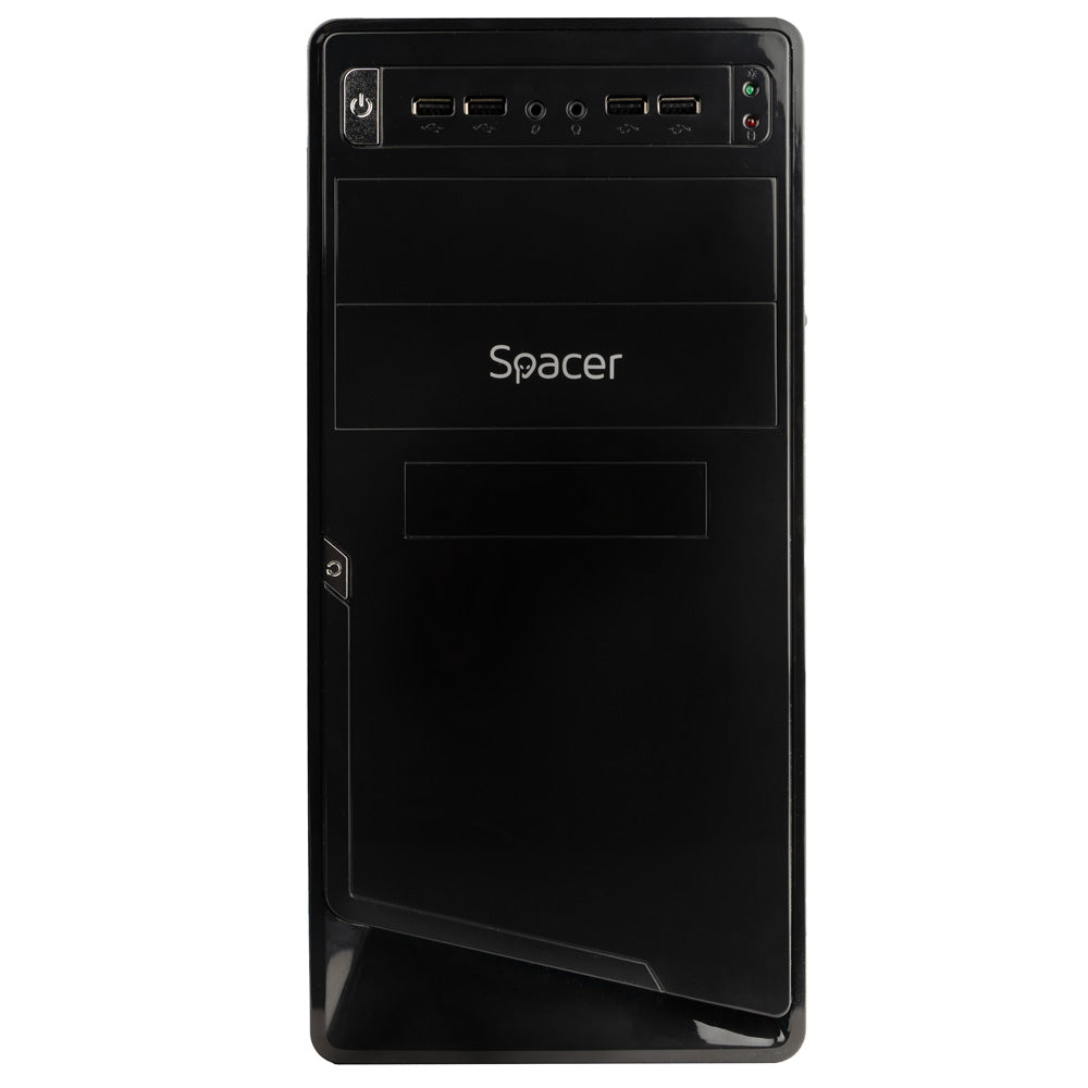CARCASA SPACER, Mini Tower, mATX, "MOON", 450 (230W for 450 Desktop PC), USB 2.0 x 4, Jack 3.5mm x 2, "SPC-MOON"