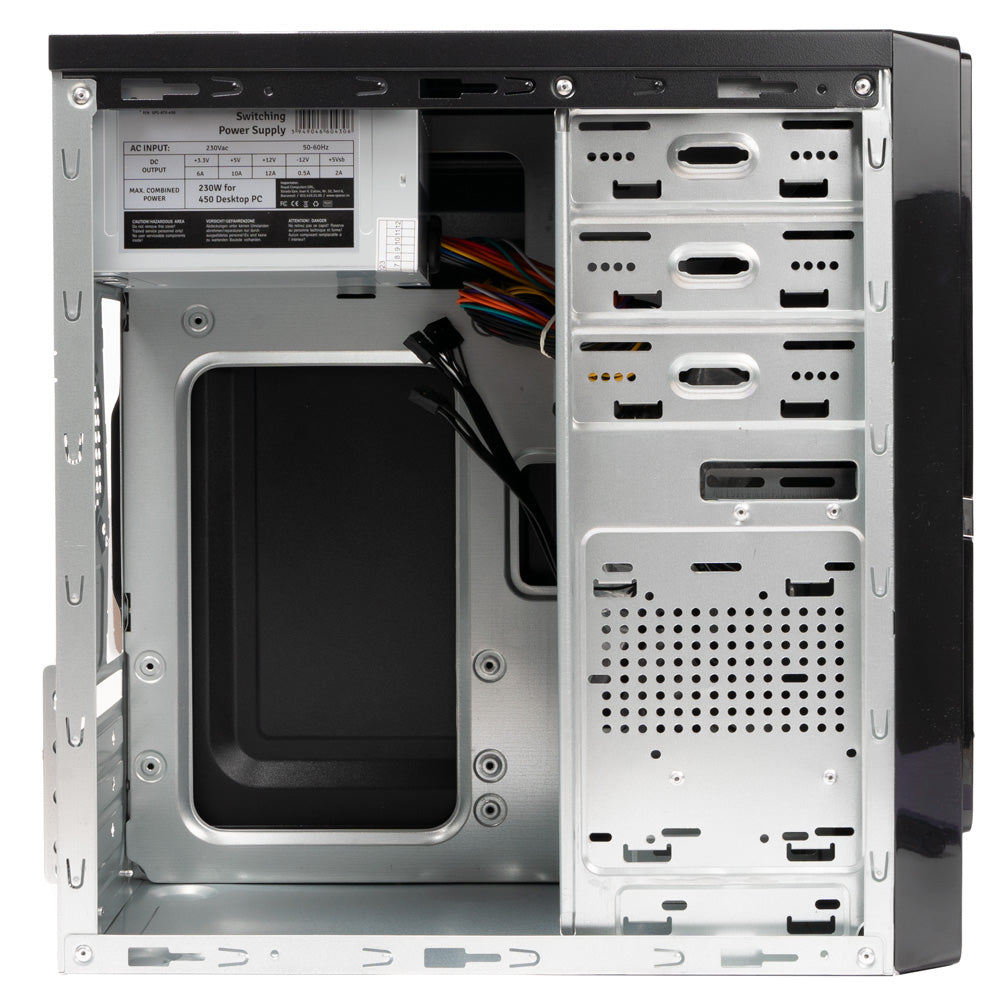 CARCASA SPACER, Mini Tower, mATX, "MOON", 450 (230W for 450 Desktop PC), USB 2.0 x 4, Jack 3.5mm x 2, "SPC-MOON"
