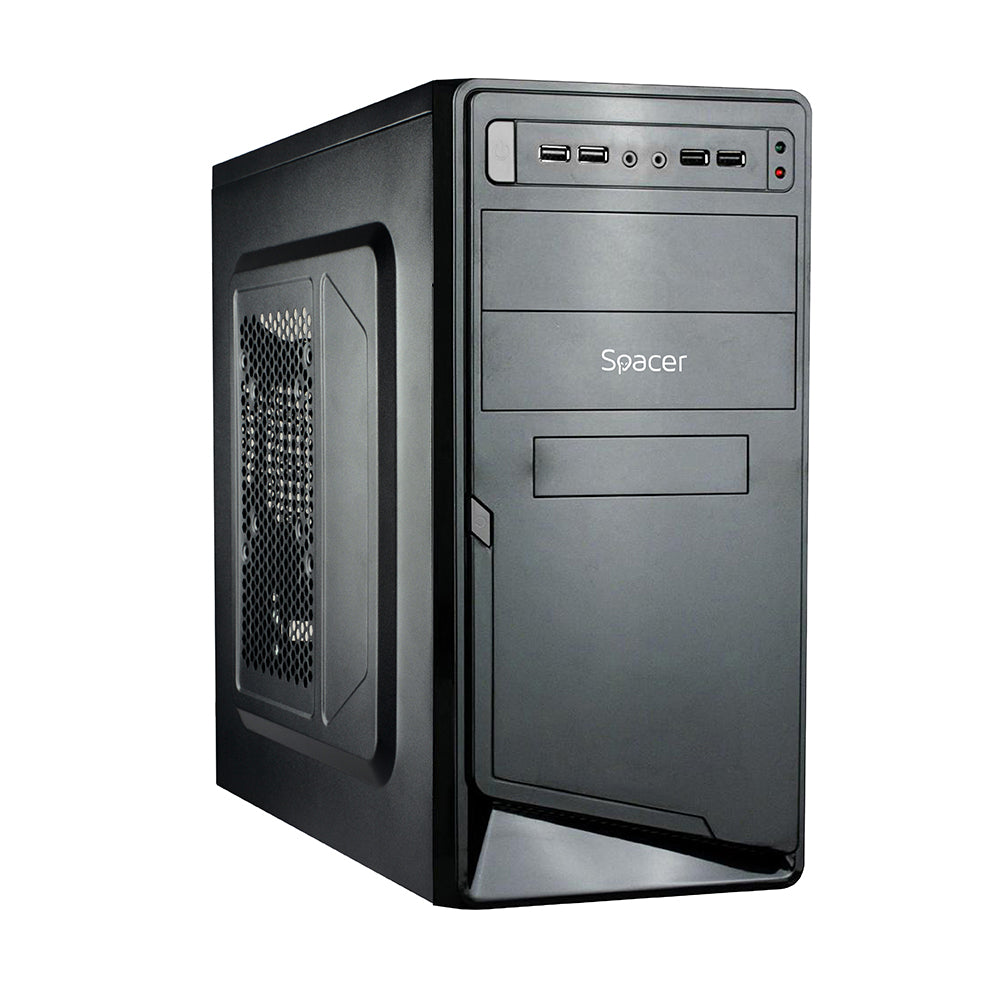 CARCASA SPACER, Mini Tower, mATX, "MOON", 450 (230W for 450 Desktop PC), USB 2.0 x 4, Jack 3.5mm x 2, "SPC-MOON"