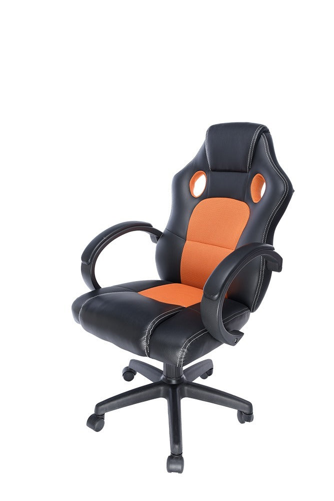 SCAUN GAMING SPACER imitatie piele & material textil, black & orange, greutate max. 120kg, dimensiuni 59*70*106~114cm "SPCH-CHAMP-RNG"/46501466