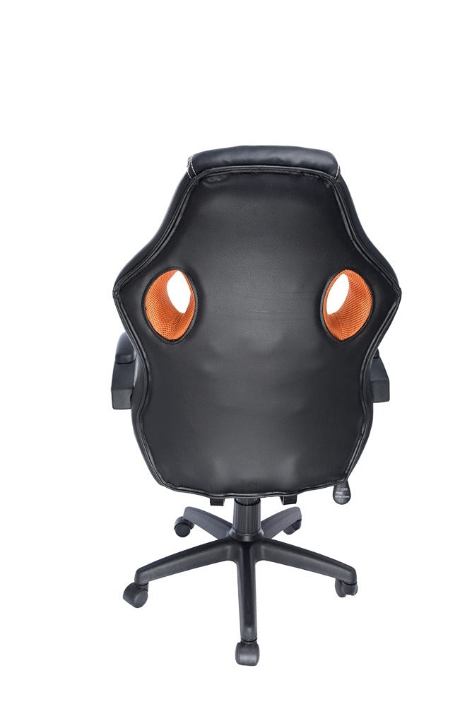 SCAUN GAMING SPACER imitatie piele & material textil, black & orange, greutate max. 120kg, dimensiuni 59*70*106~114cm "SPCH-CHAMP-RNG"/46501466