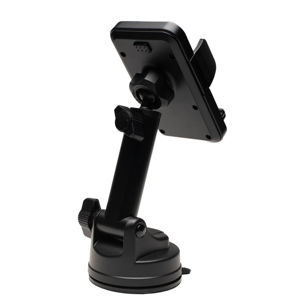 SUPORT auto SPACER pt. SmartPhone, fixare pe bord sau geam prin ventuza, brat telescopic, sistem auto-lock, rotire 360 grade, negru, "SPCH-CLAMP-VNTZ-04"