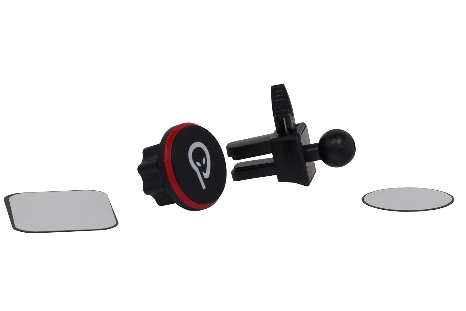 SUPORT auto magnetic SPACER pt. SmartPhone, fixare in ventilatie prin CLIPS, Magnetic, 4 SuperMagneti N50, rotire 360 grade, negru, "SPCH-MAG-CLIPS"