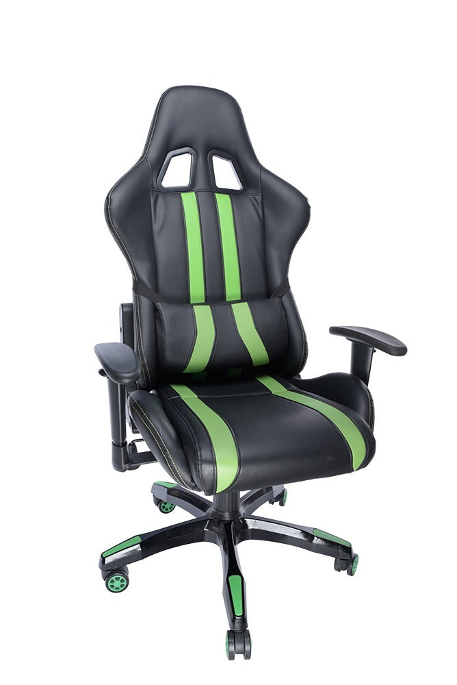 SCAUN GAMING SPACER imitatie piele, black & green, brate ajustabile, greutate max. 120kg, dimensiuni 69.5*77.5*126~132cm "SPCH-TRINITY-GRN"/45505852