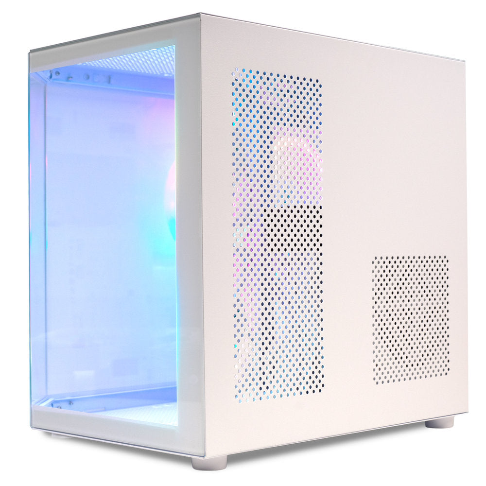 CARCASA SPACER - gaming, Mini Tower, mATX "Compact" (max 244 x 200 mm), "AQUARIUM", fara sursa, sticla securizata, USB 3.0 x 1, USB Type-C x 1, HD-Audio, Jack 3.5mm x 1, white "SPCS-GC-AQUARIUM-WH"