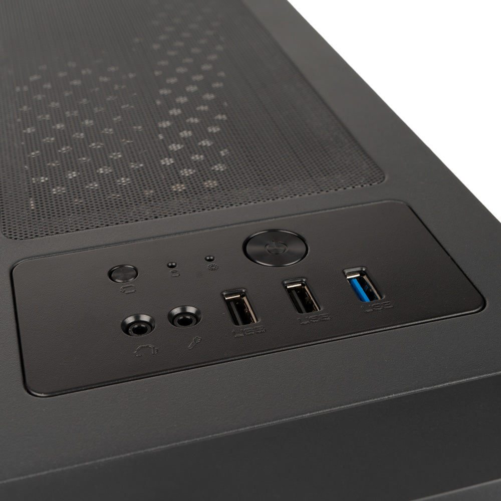 CARCASA SPACER - gaming, Middle Tower, ATX, "FLASH", fara sursa, sticla securizata, USB 2.0 x 2, USB 3.0 x 1, PSU shroud, black "SPCS-GC-FLASH"