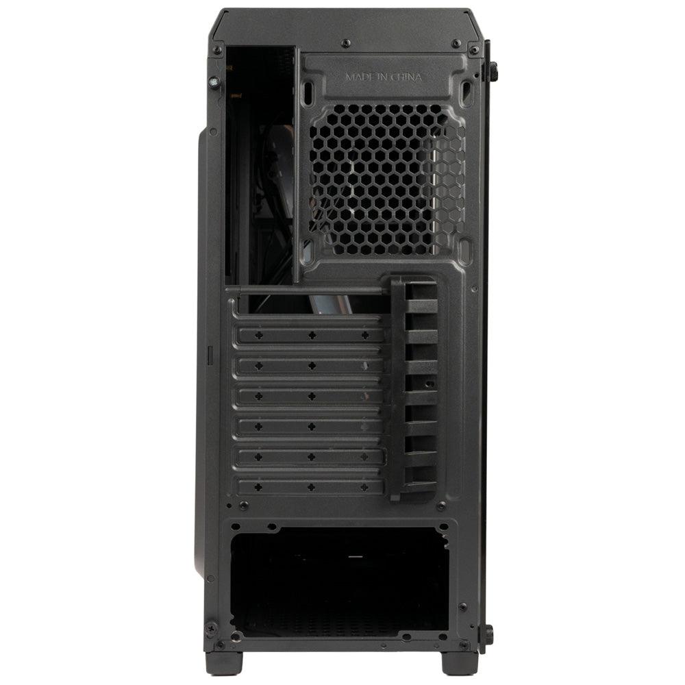 CARCASA SPACER - gaming, Middle Tower, ATX, "FLASH", fara sursa, sticla securizata, USB 2.0 x 2, USB 3.0 x 1, PSU shroud, black "SPCS-GC-FLASH"