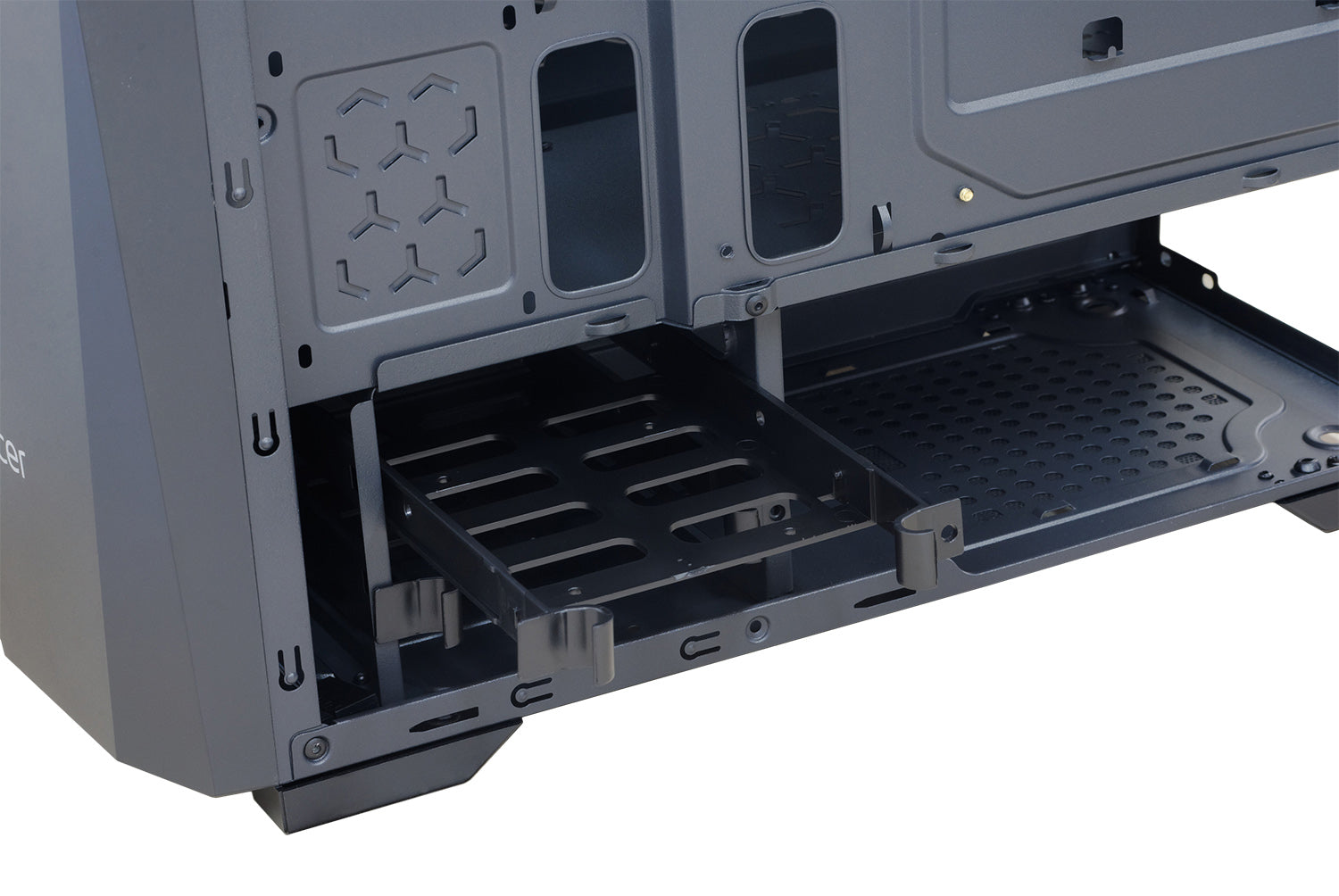 CARCASA SPACER - gaming, Middle Tower, ATX, "FLASH", fara sursa, sticla securizata, USB 2.0 x 2, USB 3.0 x 1, PSU shroud, black "SPCS-GC-FLASH"