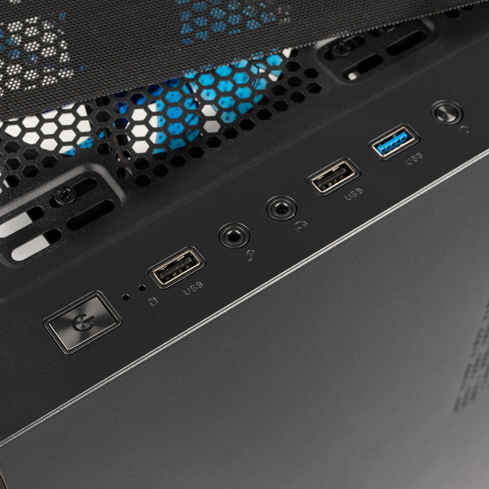 CARCASA SPACER - gaming, Middle Tower, ATX, "ICE-HERO", fara sursa, sticla securizata, 6 x fan, USB 2.0 x 2, USB 3.0 x 1, HD-Audio Jack 3.5mm x 2, mesh , " SPCS-GC-ICE-HERO"