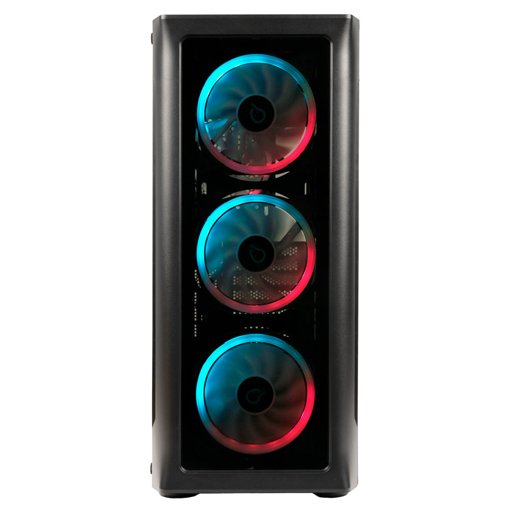 CARCASA SPACER - gaming, Middle Tower, ATX, "SHIELD", fara sursa, sticla securizata, 4 x ARGB fan, HUB, telecomanda, USB 3.0 x 1, USB 2.0 x 2, HD-AUdio, Jack 3.5mm x 2 ,"SPCS-GC-SHIELD"