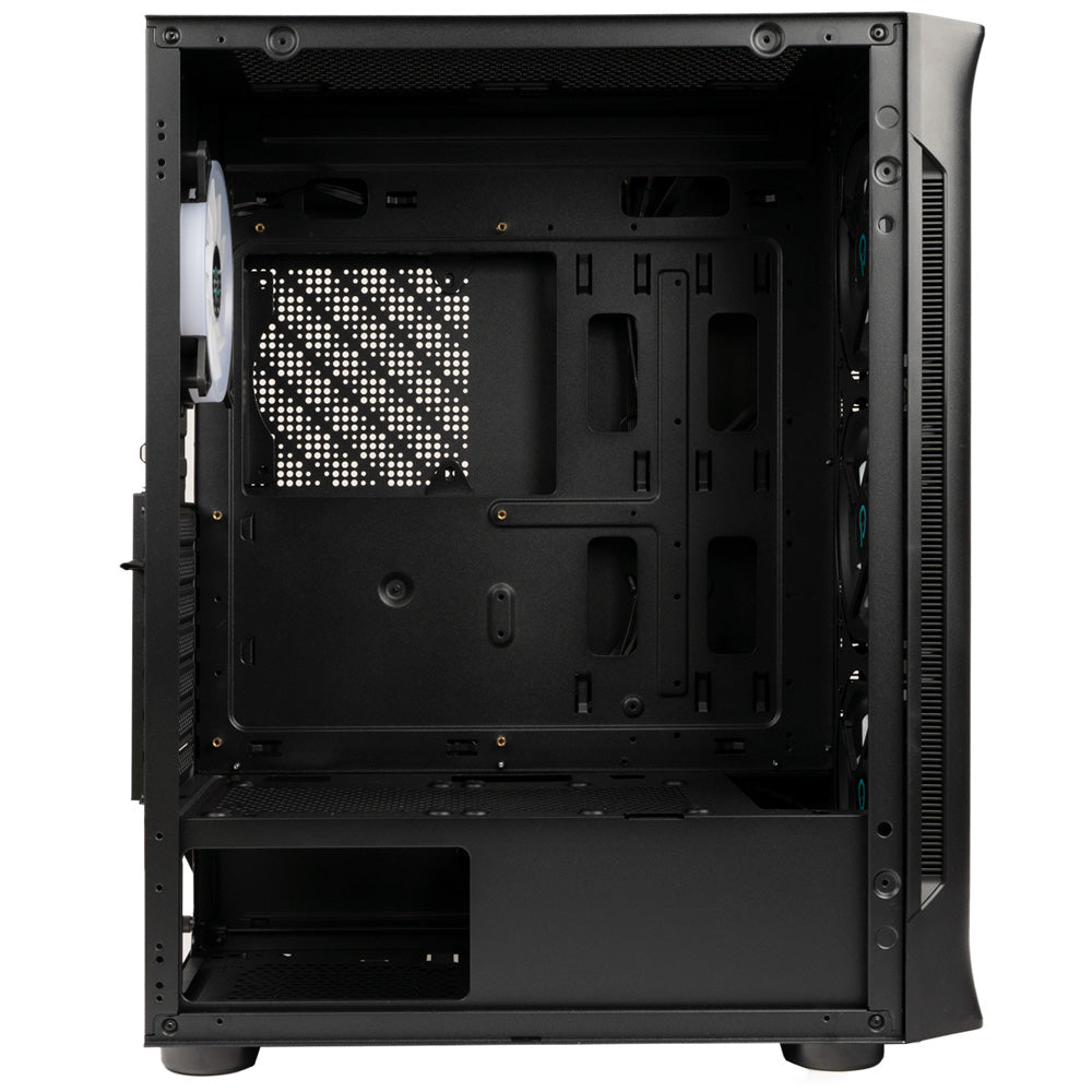 CARCASA SPACER - gaming, Middle Tower, ATX, "SHIELD", fara sursa, sticla securizata, 4 x ARGB fan, HUB, telecomanda, USB 3.0 x 1, USB 2.0 x 2, HD-AUdio, Jack 3.5mm x 2 ,"SPCS-GC-SHIELD"