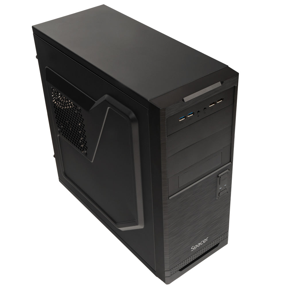 CARCASA SPACER - office, Middle Tower, ATX, fara sursa, USB 3.0 x 2, USB 2.0 x 2, HD Audio, black "SPCS-OC-STYLE"