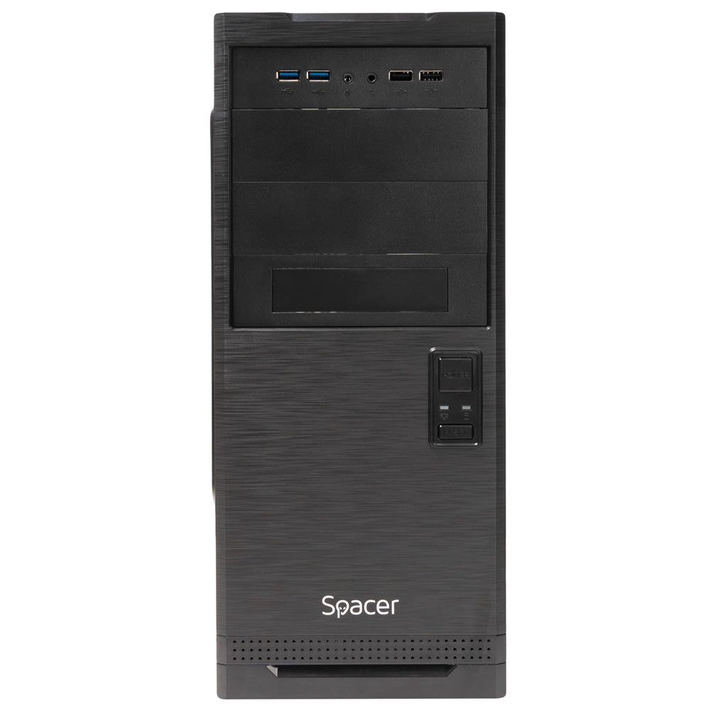 CARCASA SPACER - office, Middle Tower, ATX, fara sursa, USB 3.0 x 2, USB 2.0 x 2, HD Audio, black "SPCS-OC-STYLE"