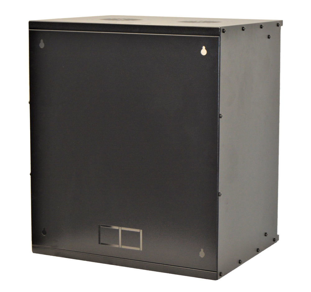 CABINET 19" SPACER 12U 515x400mm, fixare pe perete, Flatpack (dezasamblat), Black, usa sticla cu blocare, otel 1.5mm, sarcina maxima 100Kg, "SPCW-12U-BK"