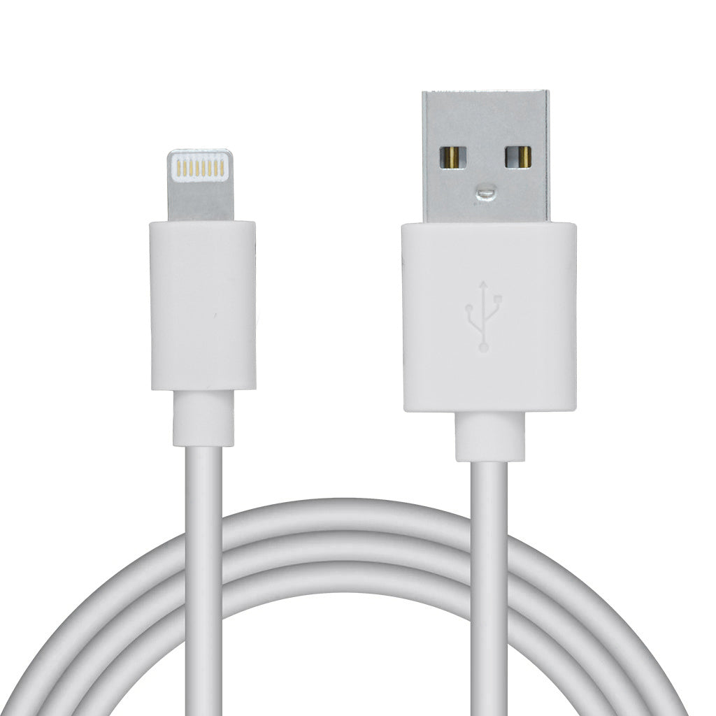 CABLU alimentare si date SPACER, pt. smartphone, USB 2.0 (T) la Lightning (T), pentru Iphone, PVC,Retail pack, 1.8m, White,&nbsp; "SPDC-LIGHT-PVC-W-1.8"