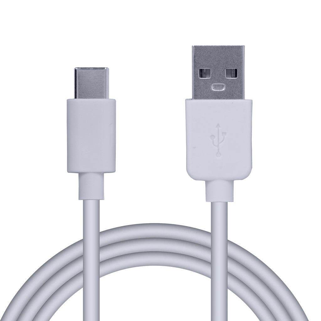 CABLU alimentare si date SPACER, pt. smartphone, USB 2.0 (T) la Type-C (T), PVC,2.1A, bulk, 0.5m, alb, "SPDC-TYPEC-PVC-W-0.5"