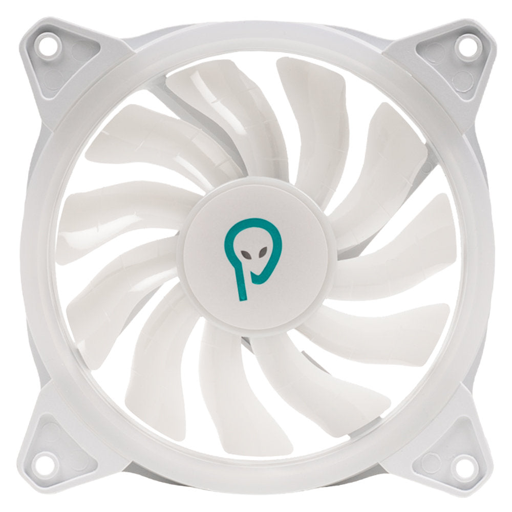 VENTILATOR SPACER PC 120x120x25 mm ARGB light diferite setari ale jocului de culori, posibilitate conectare fan hub, Hydraulic Bearing, conector 3/4-pin, white, " SPFC-120-WH-ARGB "