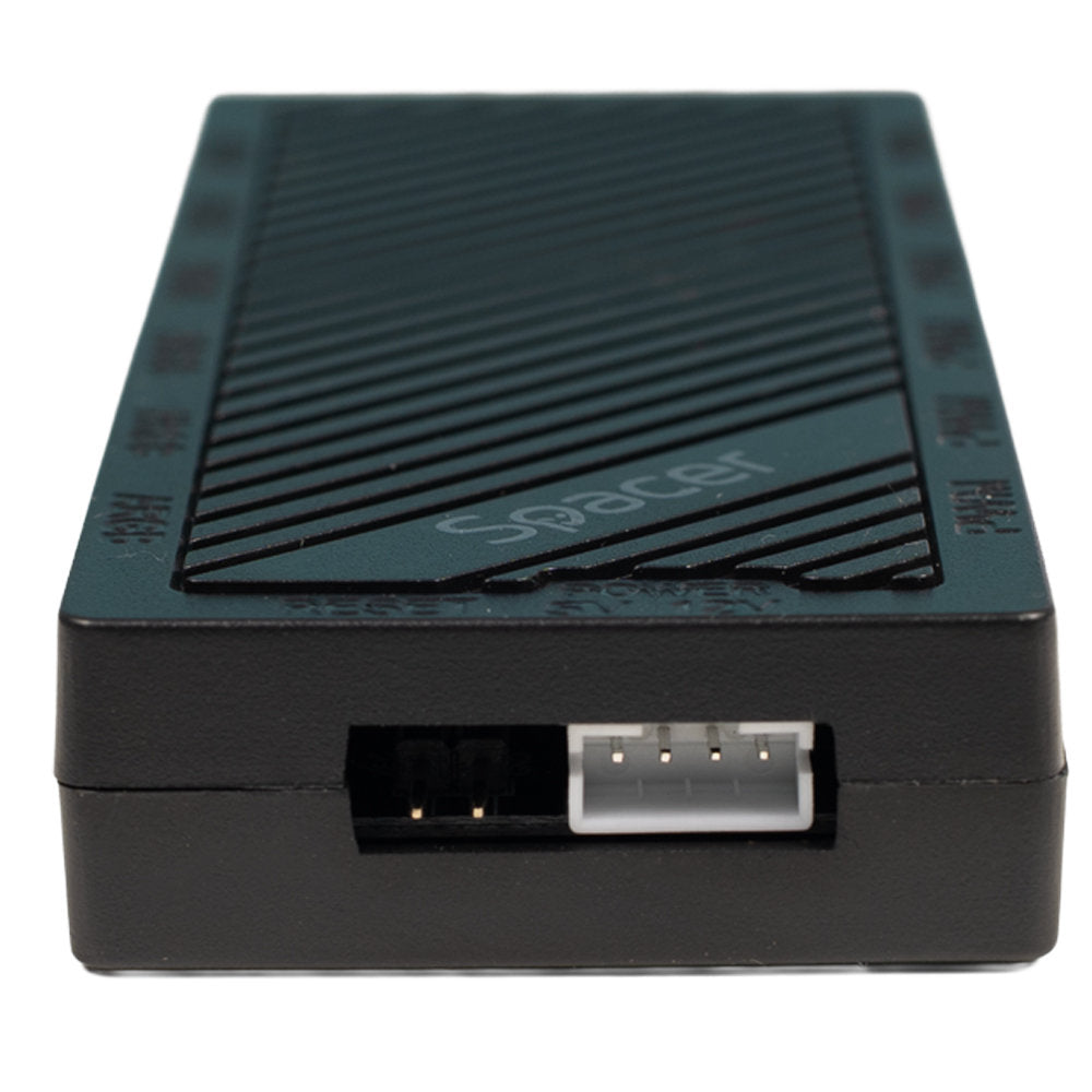 FAN HUB SPACER pt. maxim 6 ventilatoare ARGB, telecomanda pt. setat iluminarea RGB, sincronizare cu MB, alimentare 4-pin/ &nbsp;culori 3-pin, magnetic, black, "SPFC-ARGB-BK-6F "