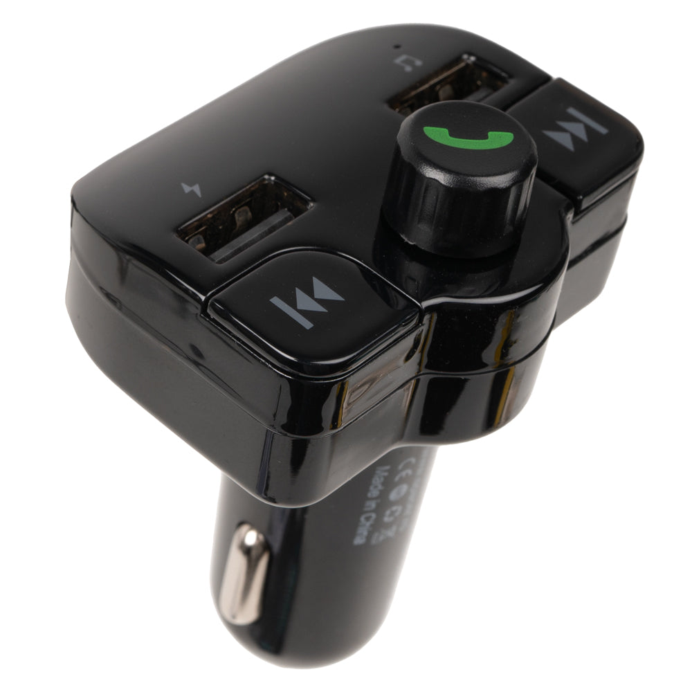 MODULATOR AUTO FM SPACER, Bluetooth 5.0, 2xUSB max. 5V/3.1A, 12V-24V, max. 10-15m, mic max. 0-1m, format MP3/WMA, 206 canale 87.5-108Mhz, USB disk, microSD, answer/hang up/redial, protectie circuit, black, "SPFM-02""43502141"