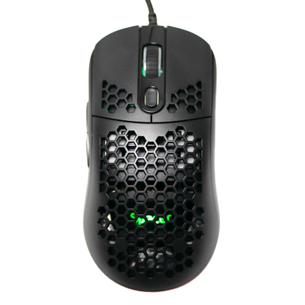 MOUSE Spacer - gaming, gaming, cu fir, USB, optic, 6.400 dpi, butoane/scroll 7/1, iluminare RGB, negru, "SPGM-ALIEN-LIGHT"