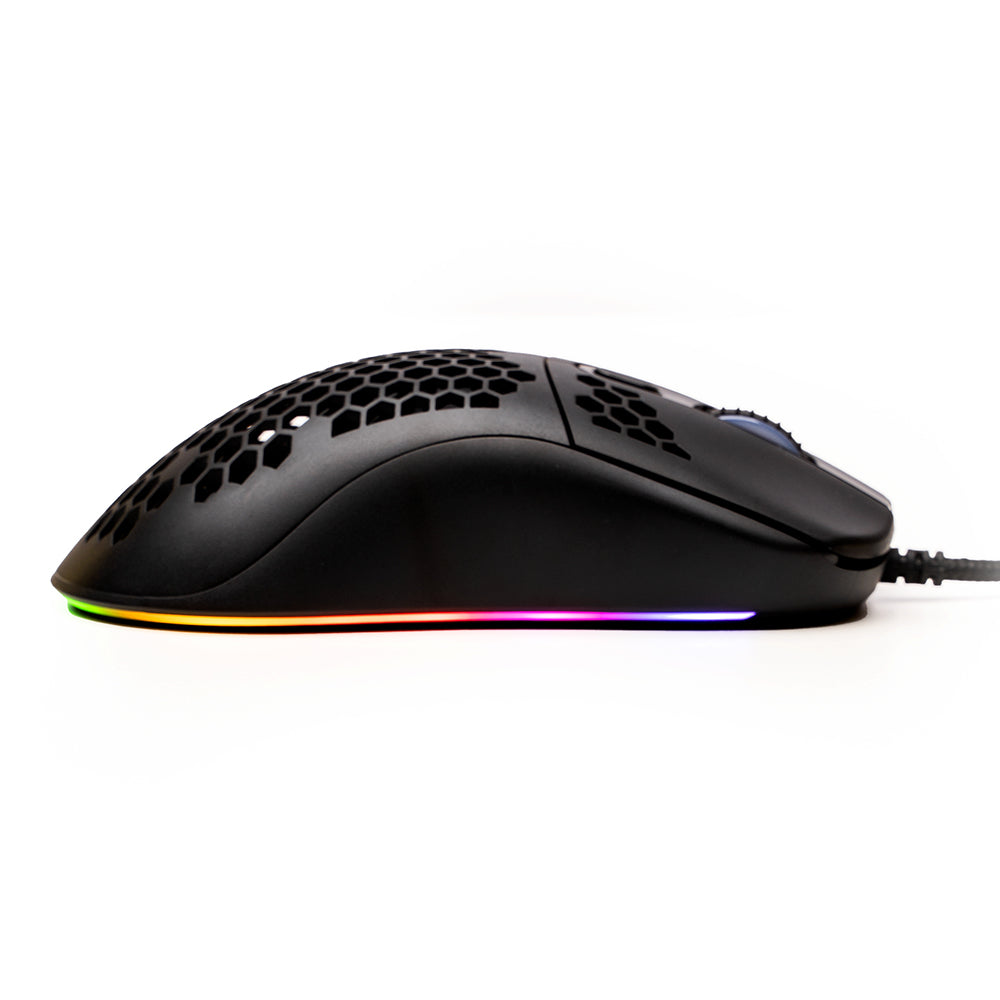 MOUSE Spacer - gaming, gaming, cu fir, USB, optic, 6.400 dpi, butoane/scroll 7/1, iluminare RGB, negru, "SPGM-ALIEN-LIGHT"