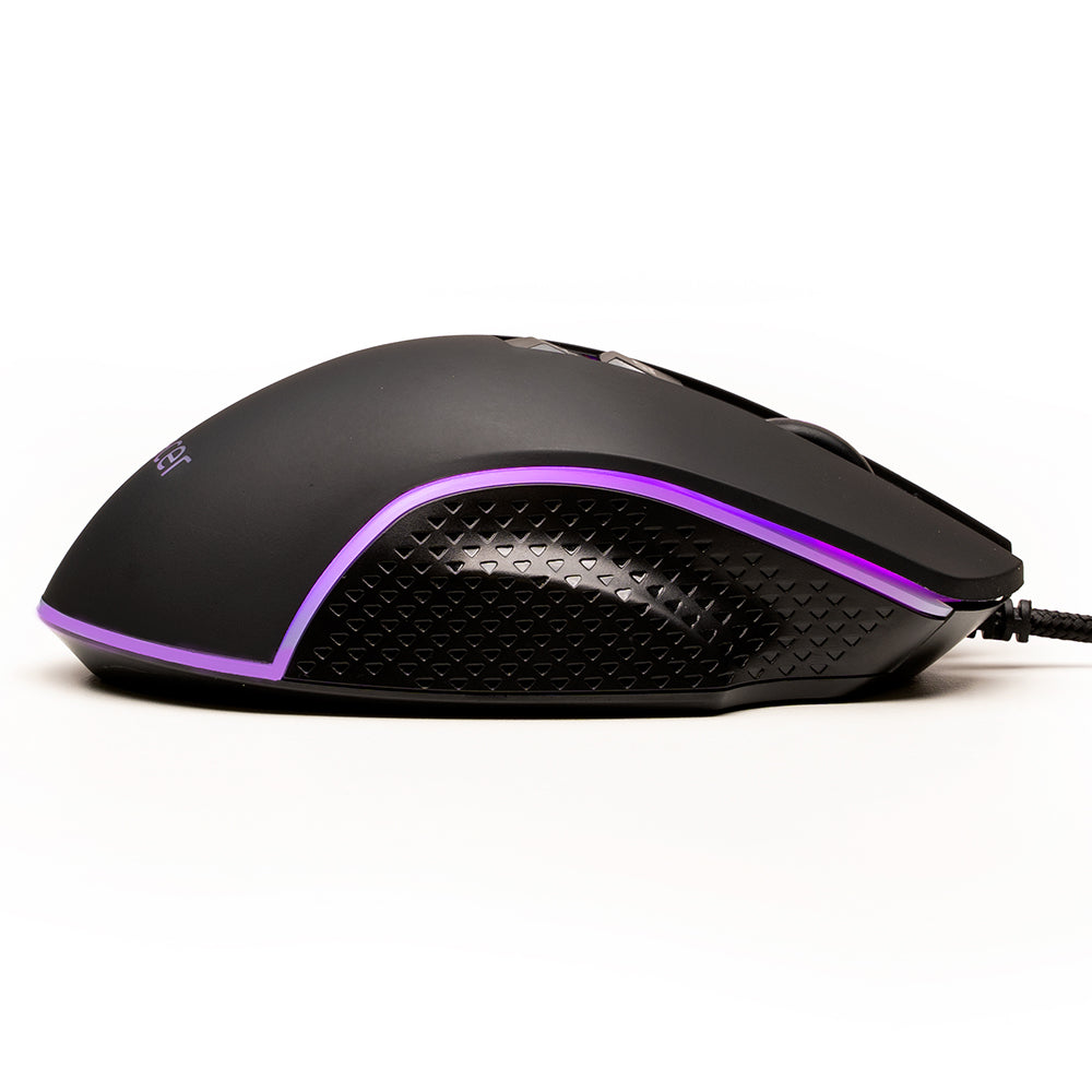 MOUSE Spacer - gaming, gaming, cu fir, USB, optic, 8.000 DPI, butoane/scroll 7/1, iluminare RGB, negru, "SPGM-PULSAR-SPEED"