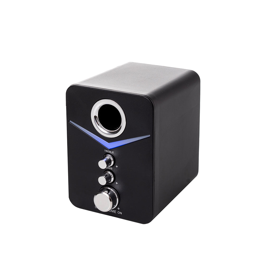 BOXE SPACER Gaming 2.1, RMS: 11W (2 x 3W + 5W), control volum, bass, treble, 3 x LED, USB power, black, 43502139 "SPGS-TORNADO"