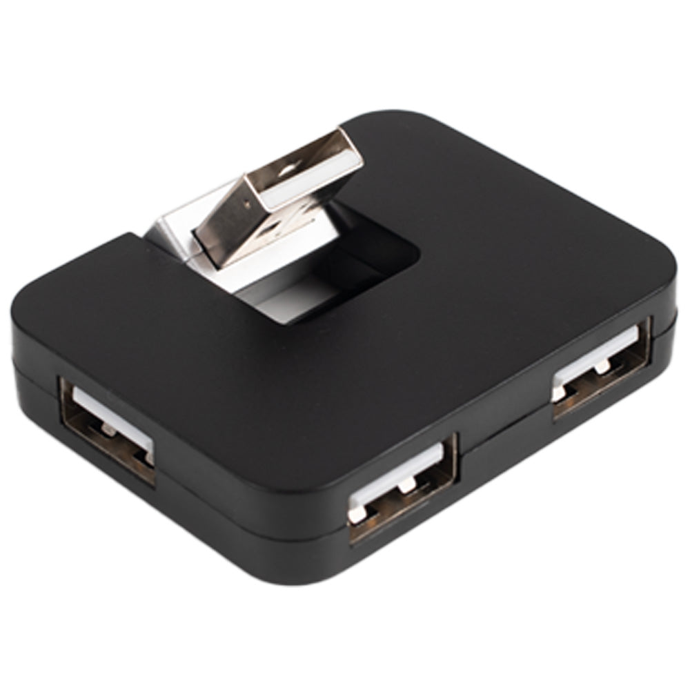 HUB extern SPACER, porturi USB: USB 2.0 x 4, conectare prin USB 2.0, cablu 1m, negru, "SPH-316"