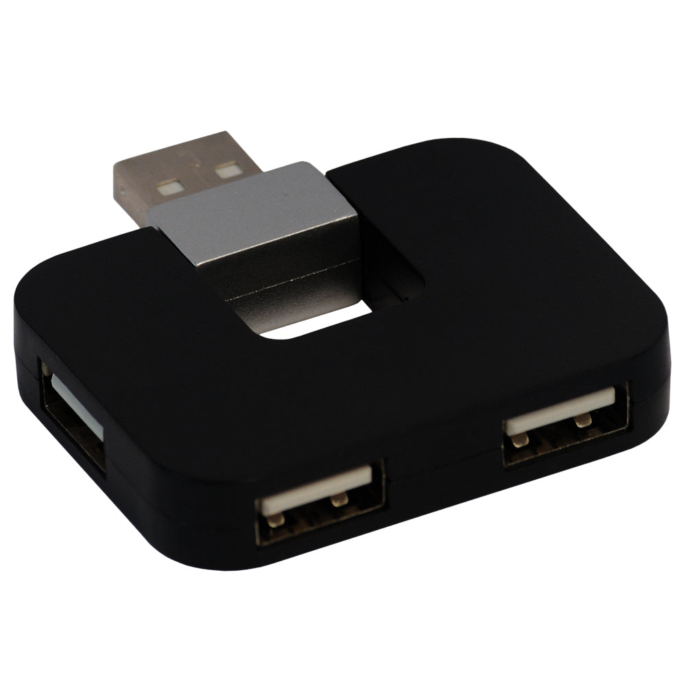 HUB extern SPACER, porturi USB: USB 2.0 x 4, conectare prin USB 2.0, cablu 1m, negru, "SPH-316"