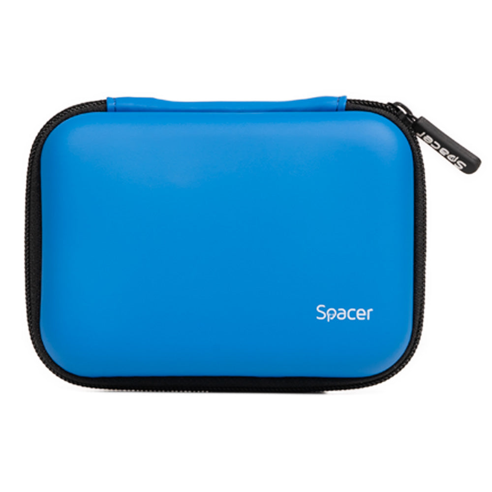 HUSA SPACER, pt HDD/SSD 2.5", buzunar intern plasa, albastru, "SPHD-001-BL"