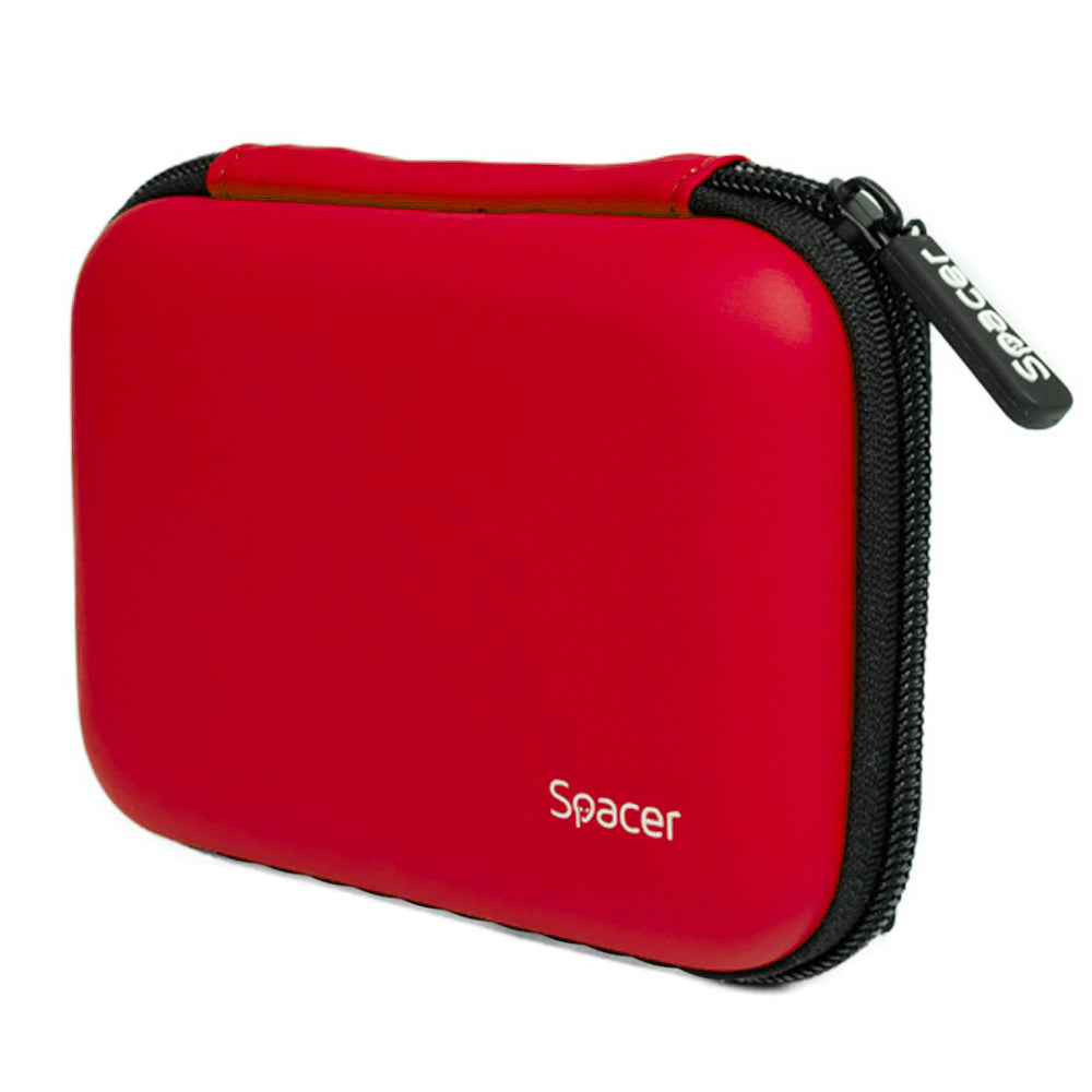 HUSA SPACER, pt HDD/SSD 2.5", buzunar intern plasa, rosu, "SPHD-001-RD"