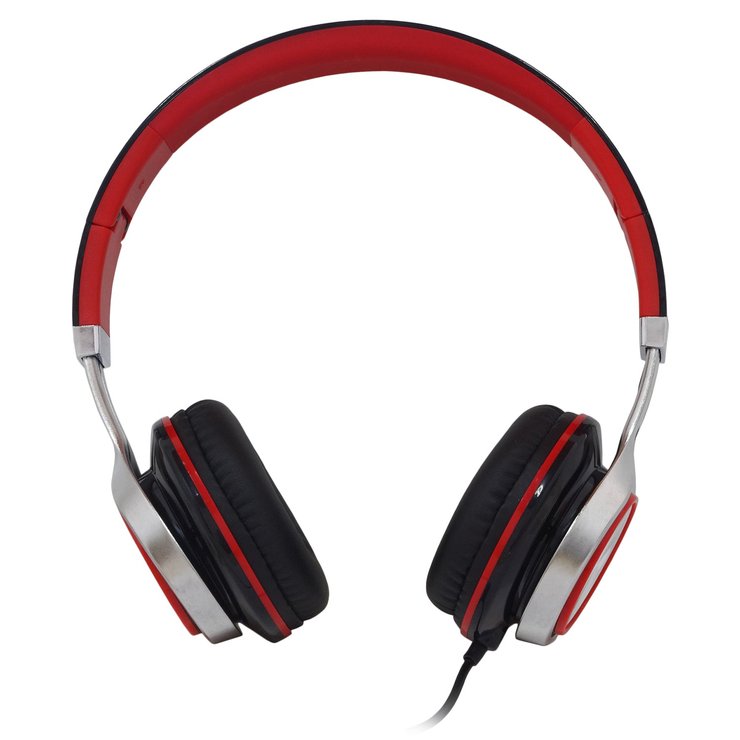 CASTI Spacer, cu fir, standard, utilizare multimedia, microfon pe fir, pliabile, banda ajustabila, conectare prin Jack 3.5 mm x 2, rosu&amp;negru, "SPHS-SILVER"