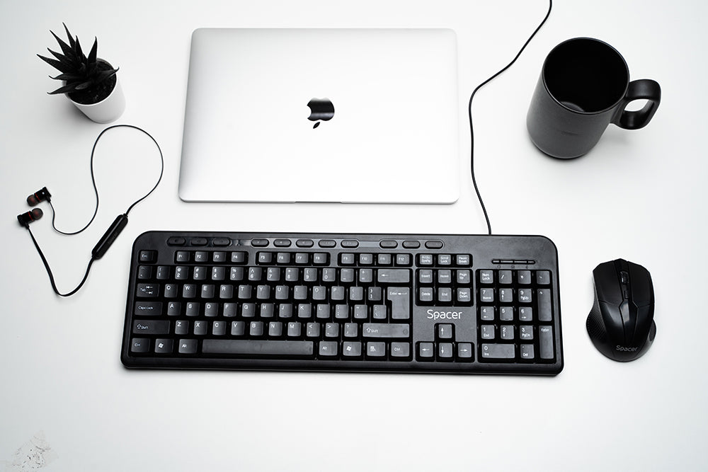 TASTATURA SPACER USB, multimedia, 104 taste + 11 taste multimedia, anti-spill, black, "SPKB-169" 45504123