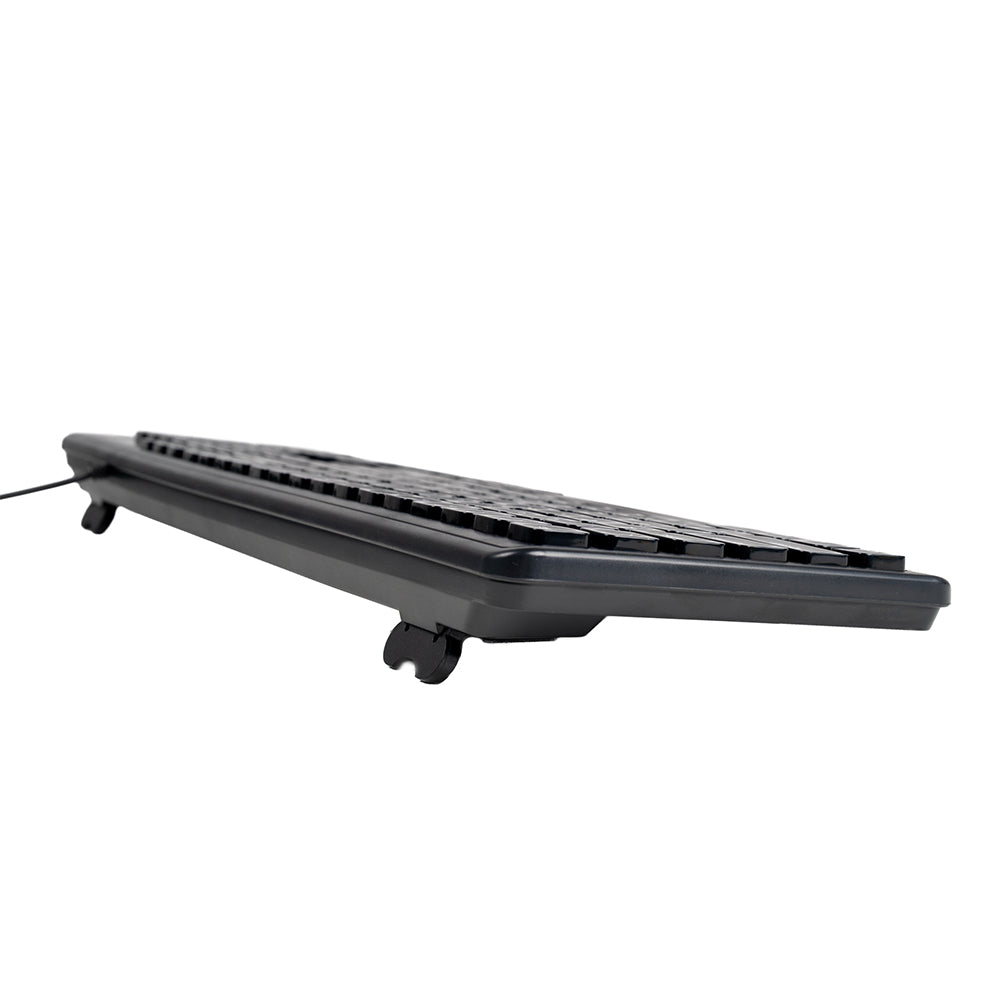 TASTATURA SPACER USB, 104 taste, silentioasa, low profile fingertip keycap design, black, "SPKB-LWP-03"