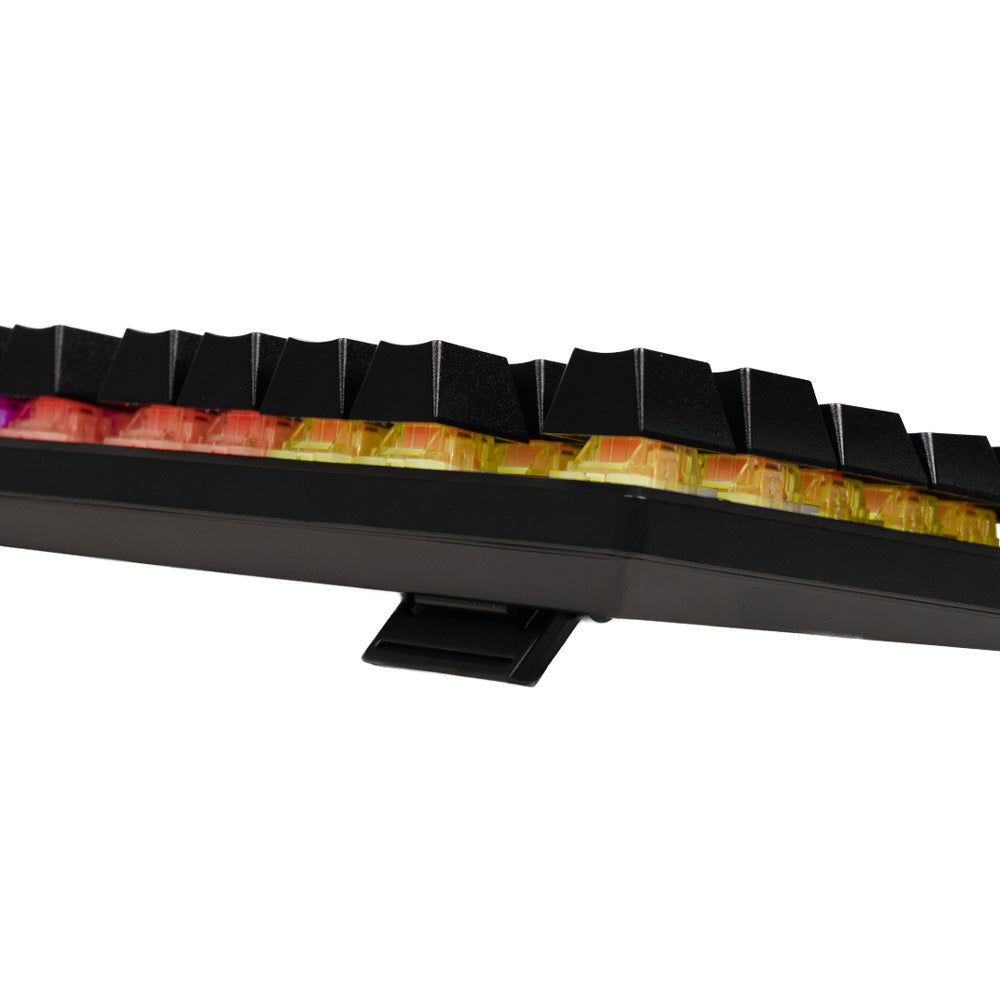TASTATURA mecanica SPACER USB GLADIATOR, switch-uri mecanice rosii, 104 taste, anti-ghosting 26 taste, iluminare RGB , black, "SPKB-MK-GLADIATOR"