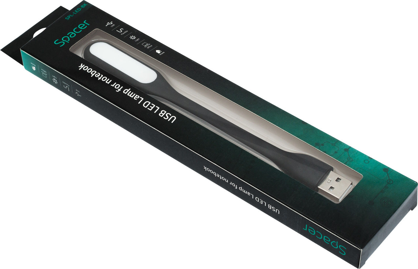 LAMPA LED USB pentru notebook, SPACER, black, "SPL-LED-BK" 45504833