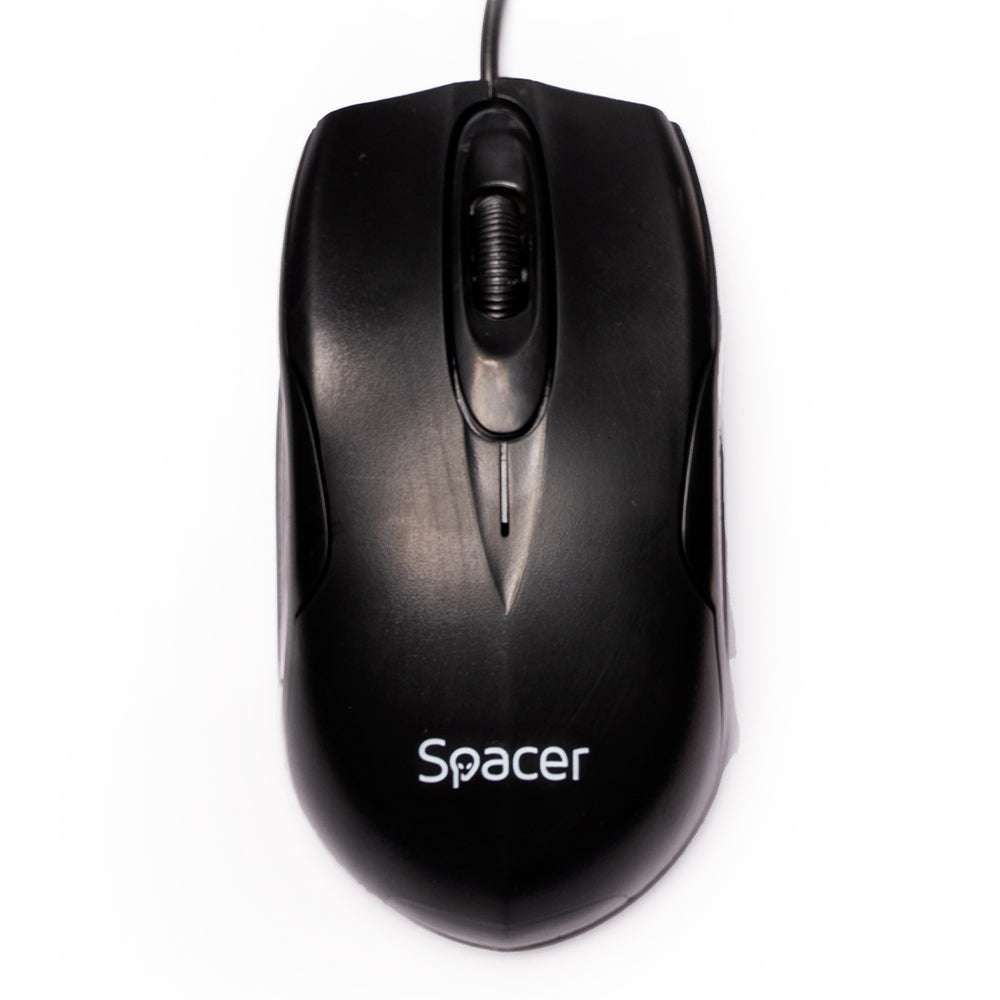 MOUSE Spacer, PC sau NB, cu fir, USB, optic, 1200 dpi, butoane/scroll 3/1, , negru, "SPMO-M11"