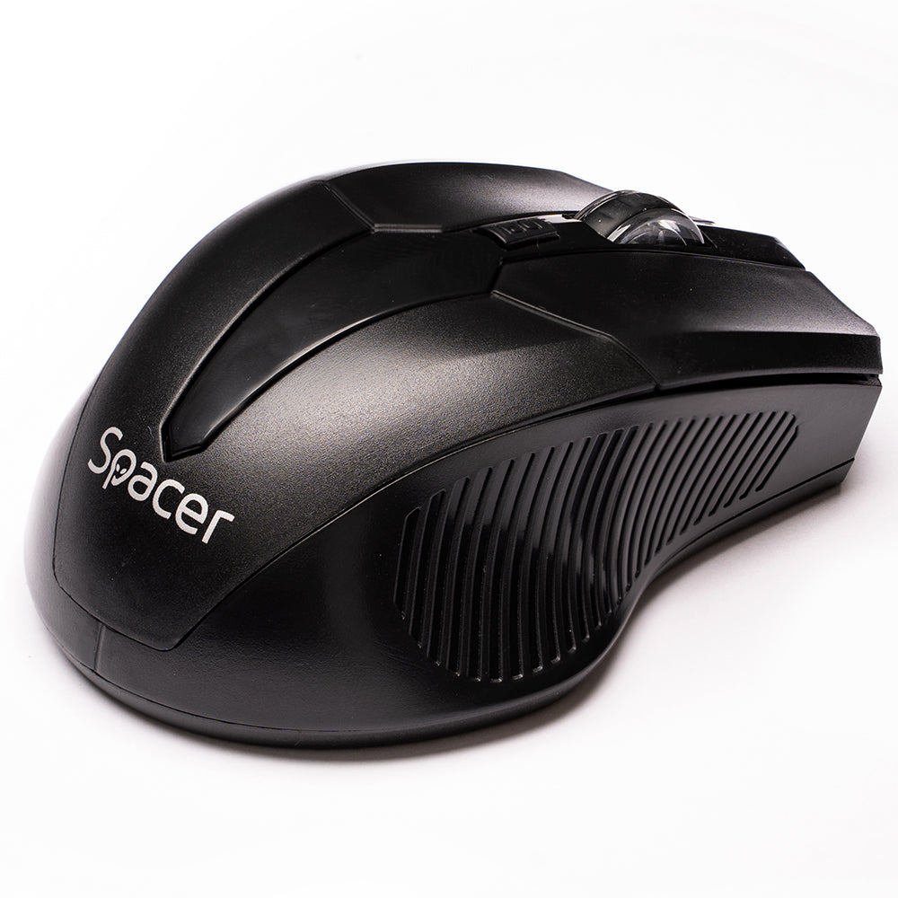 MOUSE Spacer, PC sau NB, wireless, 2.4GHz, optic, 1600 dpi, butoane/scroll 4/1,buton ON/OFF, negru, "SPMO-W02"