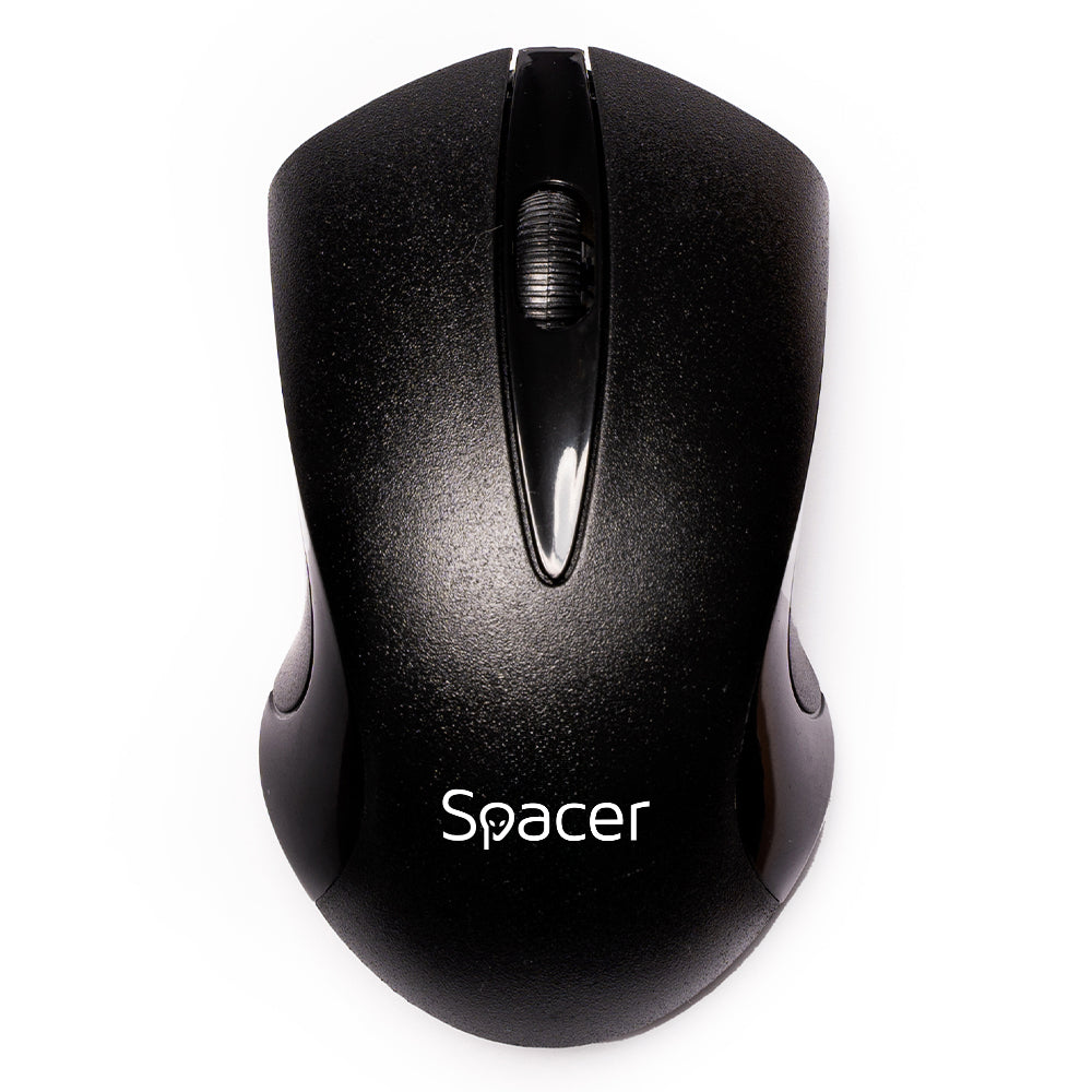 MOUSE Spacer, PC sau NB, wireless, 2.4GHz, optic, 1200 dpi, butoane/scroll 3/1, , negru, "SPMO-W12"