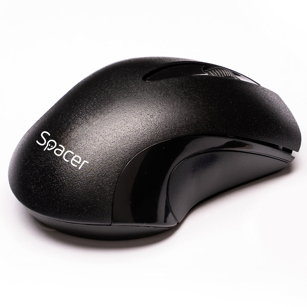MOUSE Spacer, PC sau NB, wireless, 2.4GHz, optic, 1200 dpi, butoane/scroll 3/1, , negru, "SPMO-W12"