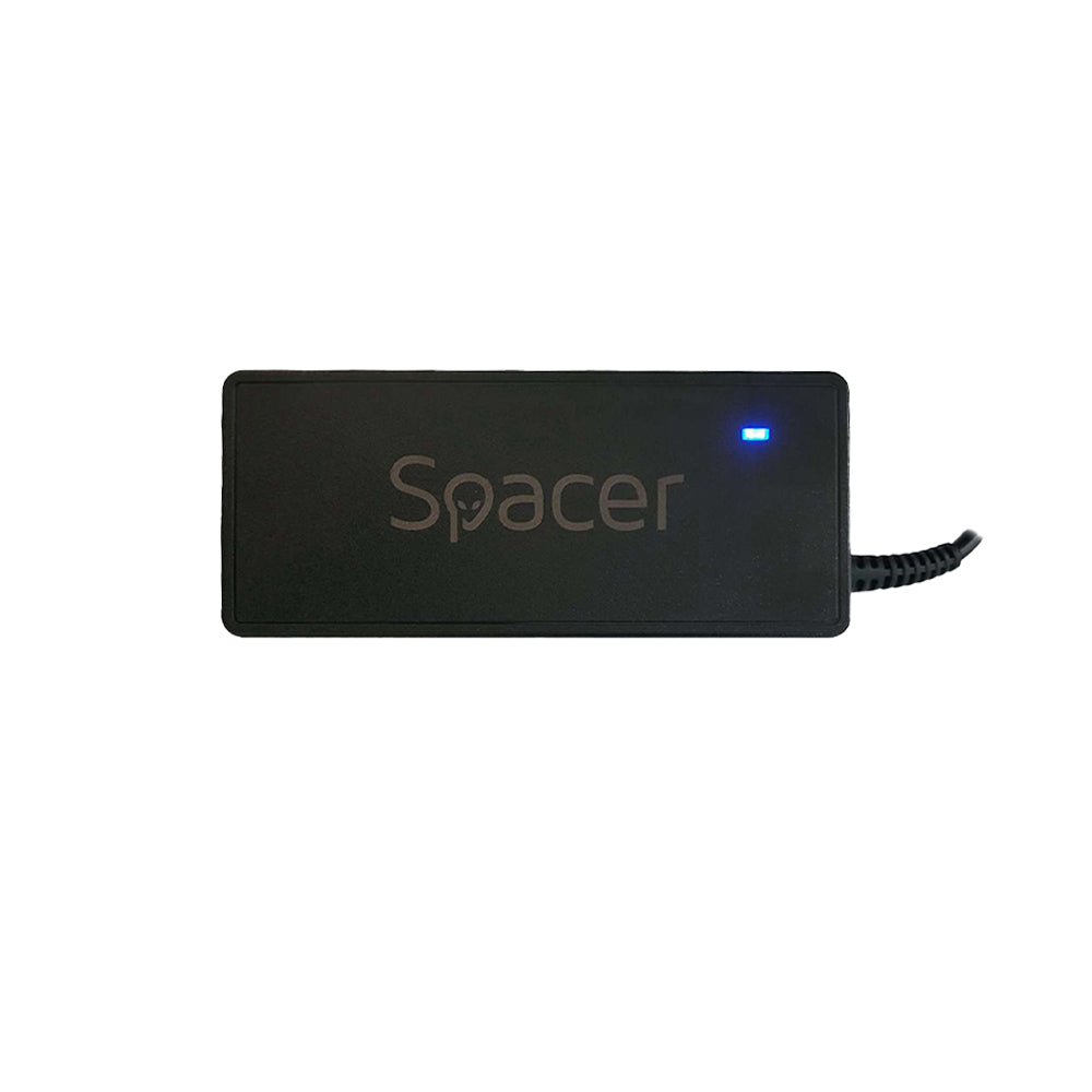 ALIMENTATOR Notebook Universal AC-DC, SPACER, 90W comutare automata tensiune - compatibil cu majoritatea NB, 12 tipuri de mufe, DC15/16/19/19.5/20V, "SPNA-UNIV-12" 45507204